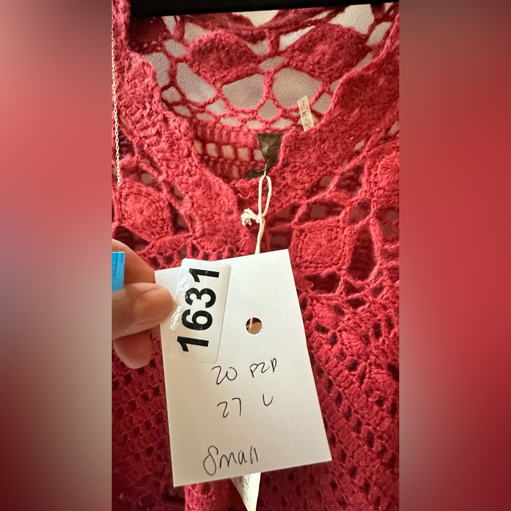 Aratta, Red Crochet Grand Prix Top, Size S | 1631 - Picture 6 of 7